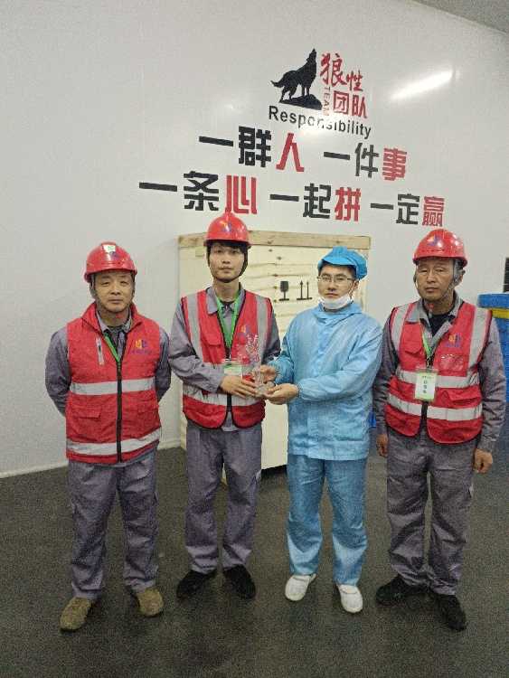 合肥新保利赏金女王模拟器赏金女王夺宝下载有限公司荣获通威太阳能（安徽）有限公司“优秀合格供应商”奖杯